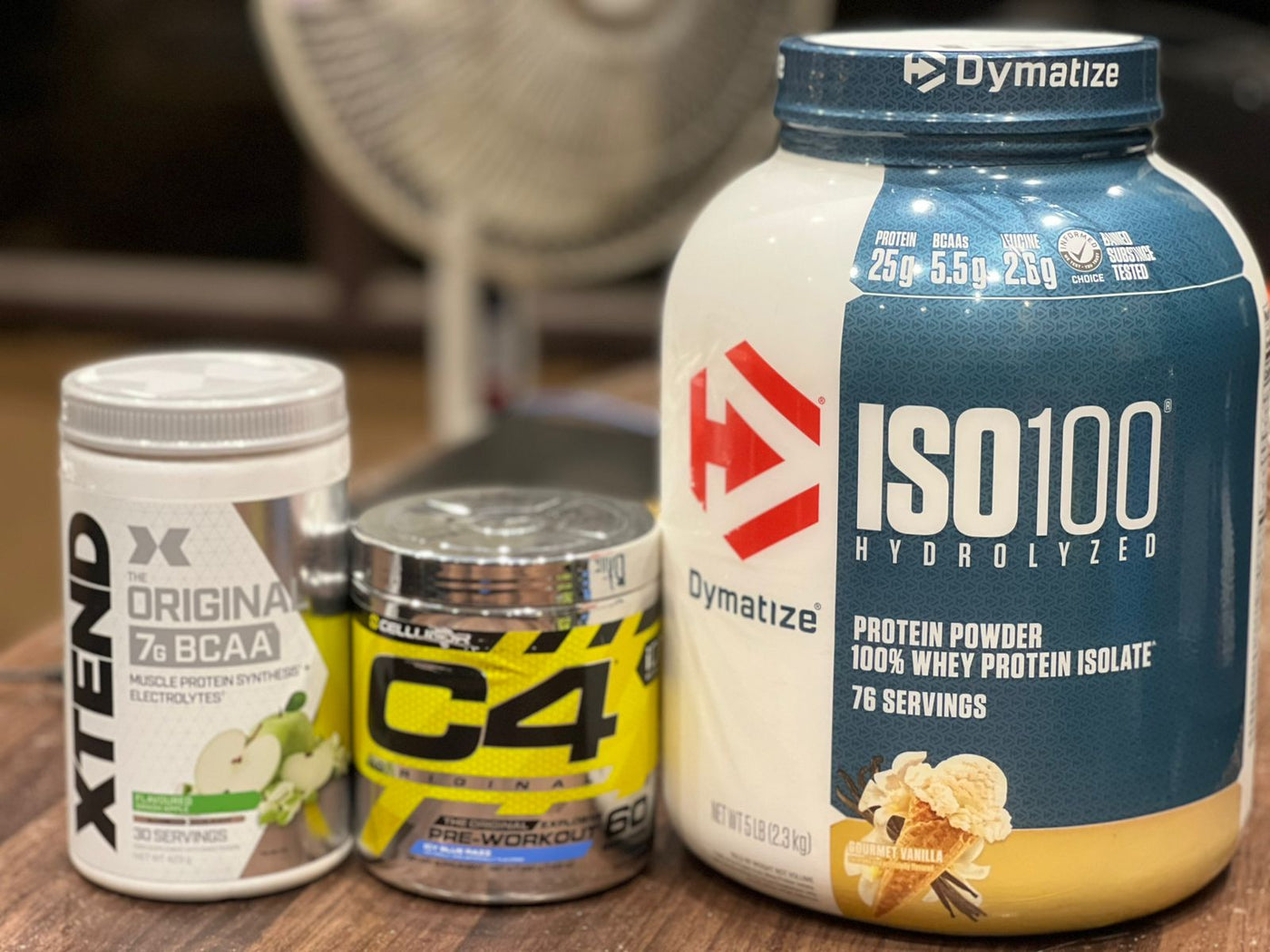 Ultimate Workout Supplement Stack – Dymatize ISO100 Whey, Cellucor C4 Pre-Workout & XTEND BCAA
